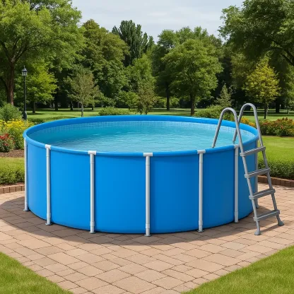 Piscine tubulaire ronde 355x97 cm bleu, avec échelle et filtre pYyTlZS244qf-Meuzen