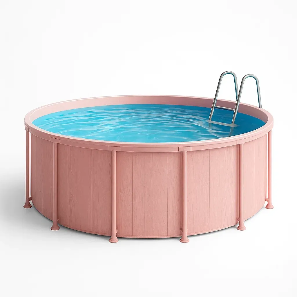 Piscine tubulaire ronde 296x95 cm rose, avec échelle et filtre VtzWvrL226Hh-Meuzen