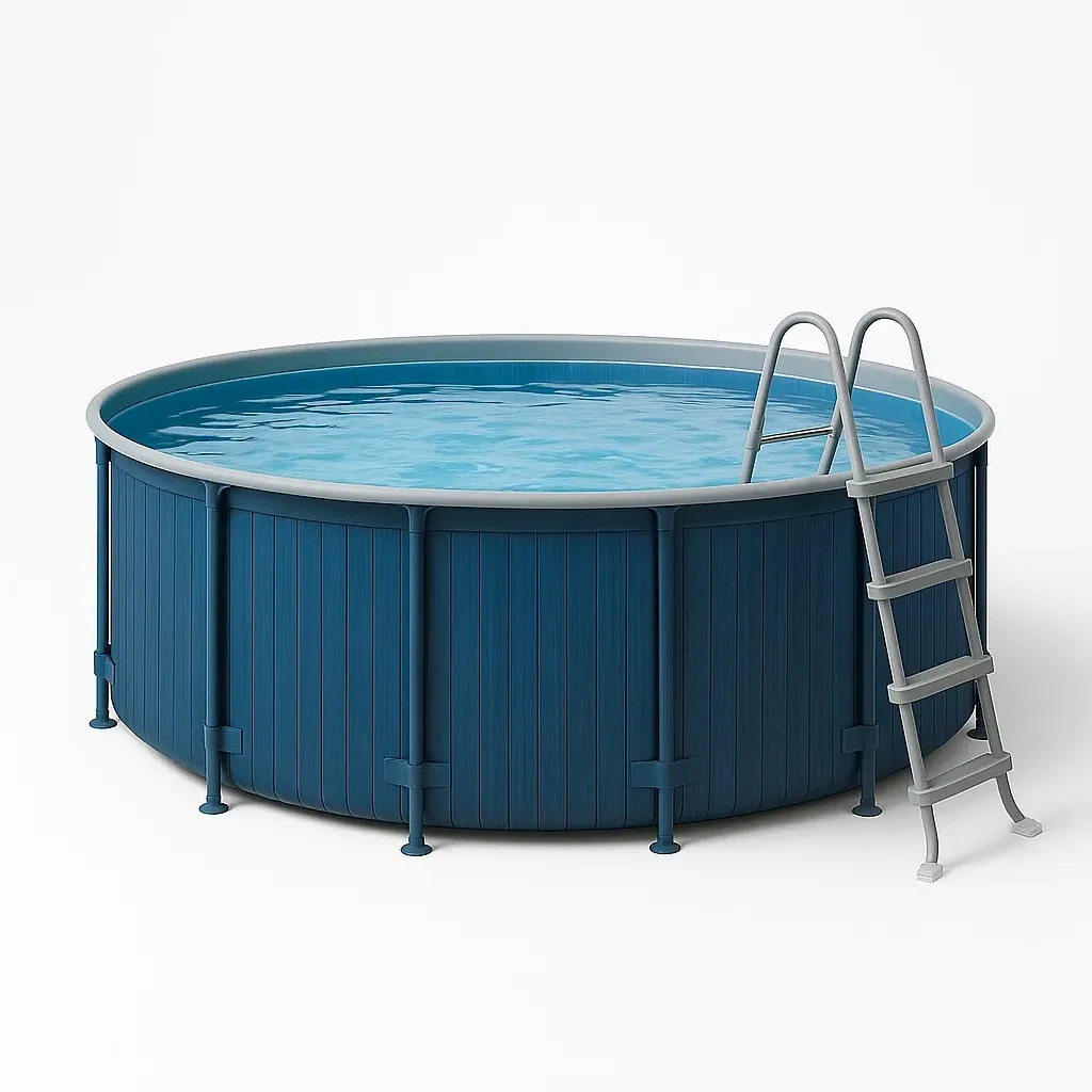 Piscine tubulaire ronde 296x h95 cm bleu/gris avec échelle et filtre à cartouche eGqgCnf229Is-Meuzen