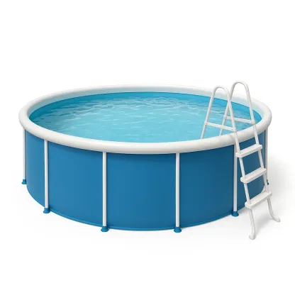 Piscine tubulaire ronde 355x97 cm bleu/blanc avec échelle et filtre à cartouche fEkNUYy248vt-Meuzen
