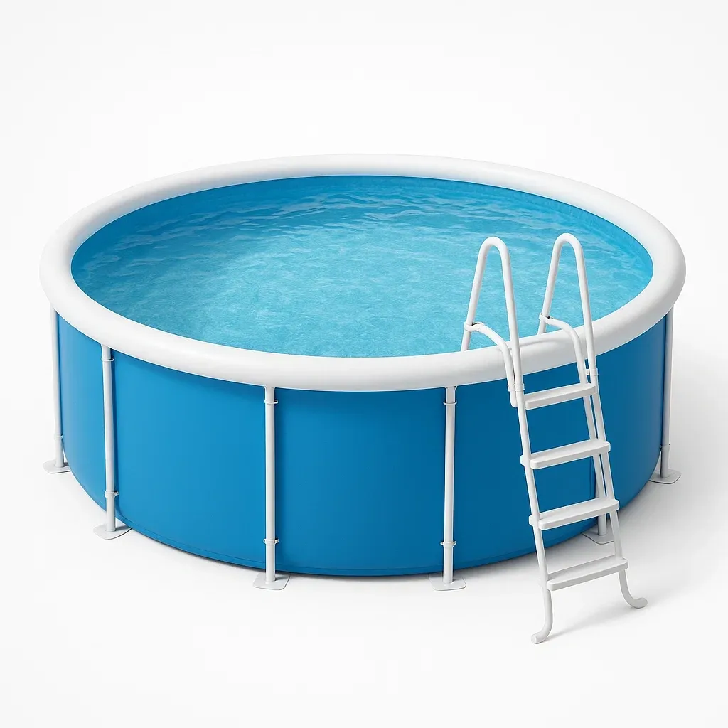 Piscine tubulaire ronde 296x95 cm, couleur bleu avec échelle et filtre wLnUNGK219ji-Meuzen