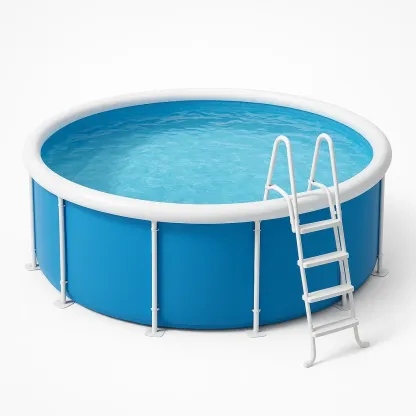 Piscine tubulaire ronde 296x95 cm, couleur bleu avec échelle et filtre wLnUNGK219ji-Meuzen