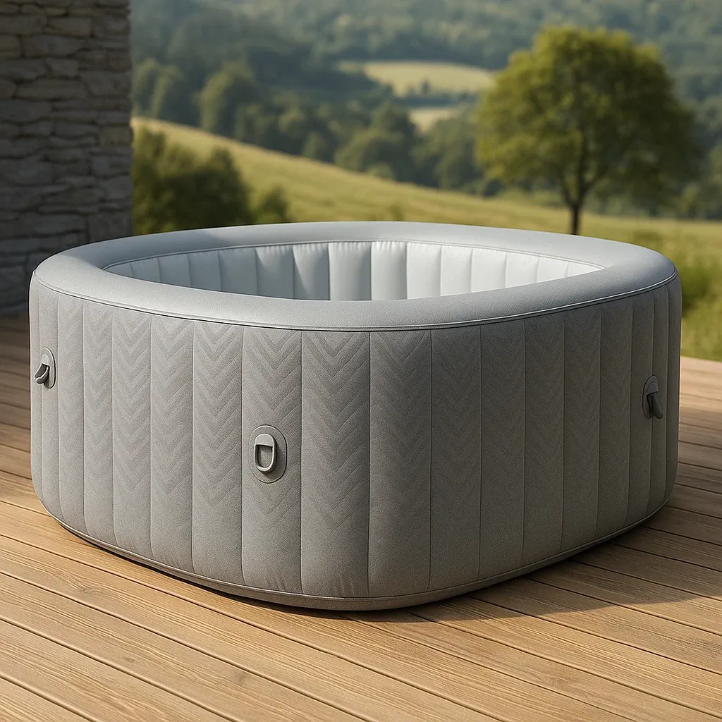 Spa gonflable 175x175x70 cm gris/blanc 4 personnes YzIsCGW322uP-Meuzen