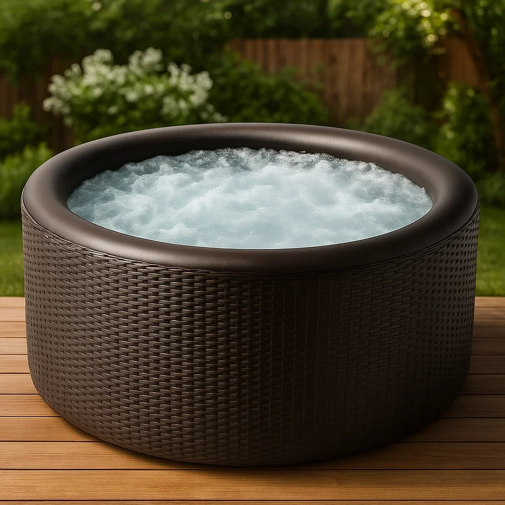 Spa gonflable 180x180x66 cm brun 4 personnes FVHnRxq327nI-Meuzen