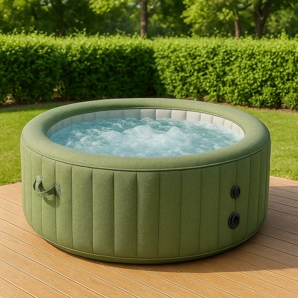 Spa gonflable 180x70 cm vert/blanc 4 personnes NwgEWGB340jc-Meuzen