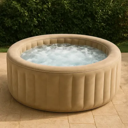 Spa gonflable 200x200x70 cm, beige, 4 personnes yOnLhNR341bd-Meuzen