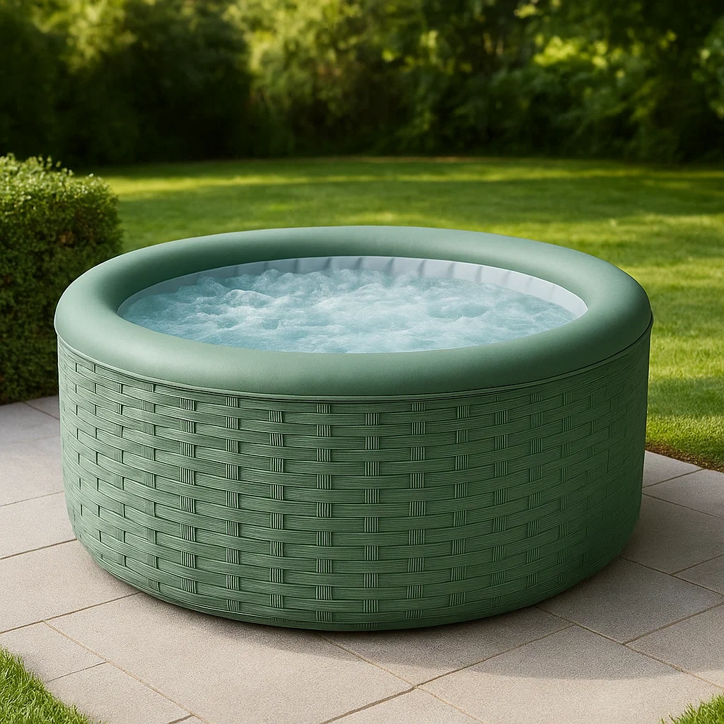 Spa gonflable 200x200x70 cm, vert clair, 4 personnes oRKnTdh353Pn-Meuzen