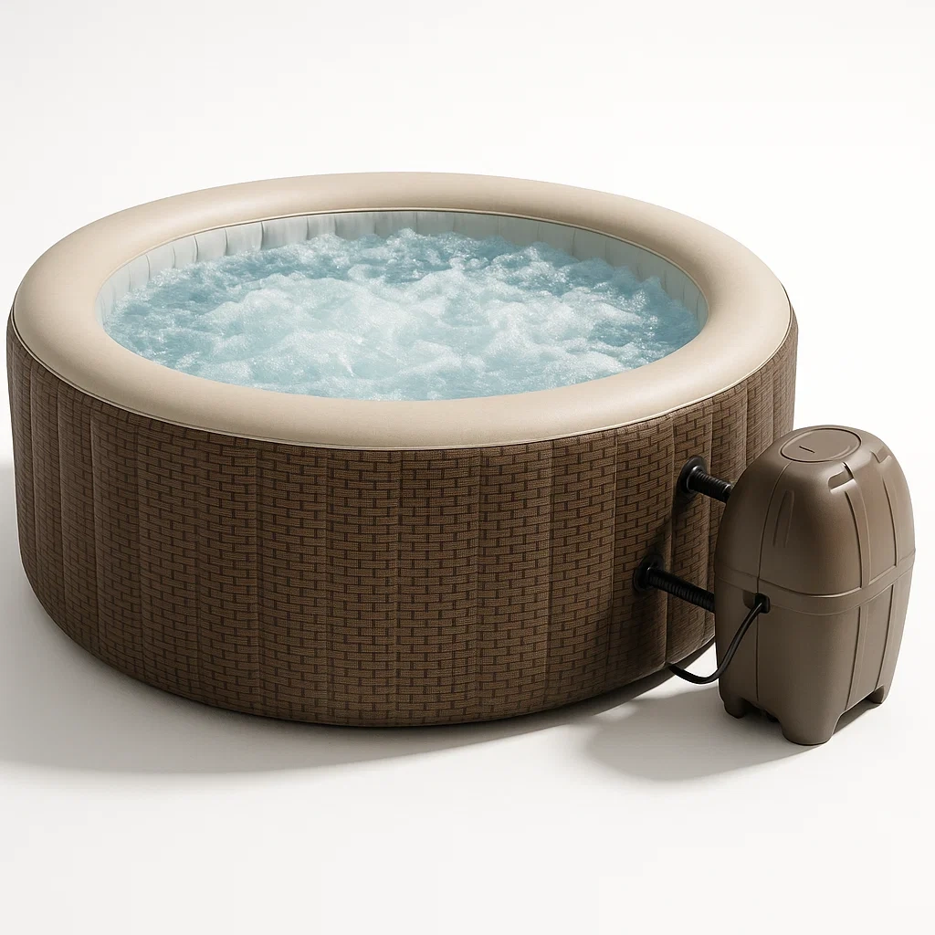 Spa gonflable 196x196x71 cm beige/marron pour 4 personnes DtUObTe302Ae-Meuzen