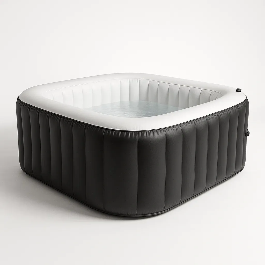 Spa gonflable 185x185x68 cm noir/blanc 4 personnes tCZPEac303ji-Meuzen