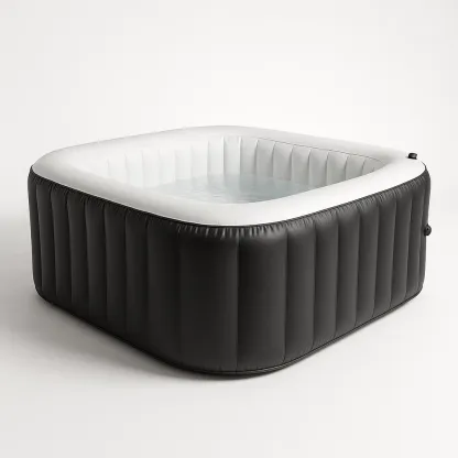Spa gonflable 185x185x68 cm noir/blanc 4 personnes tCZPEac303ji-Meuzen