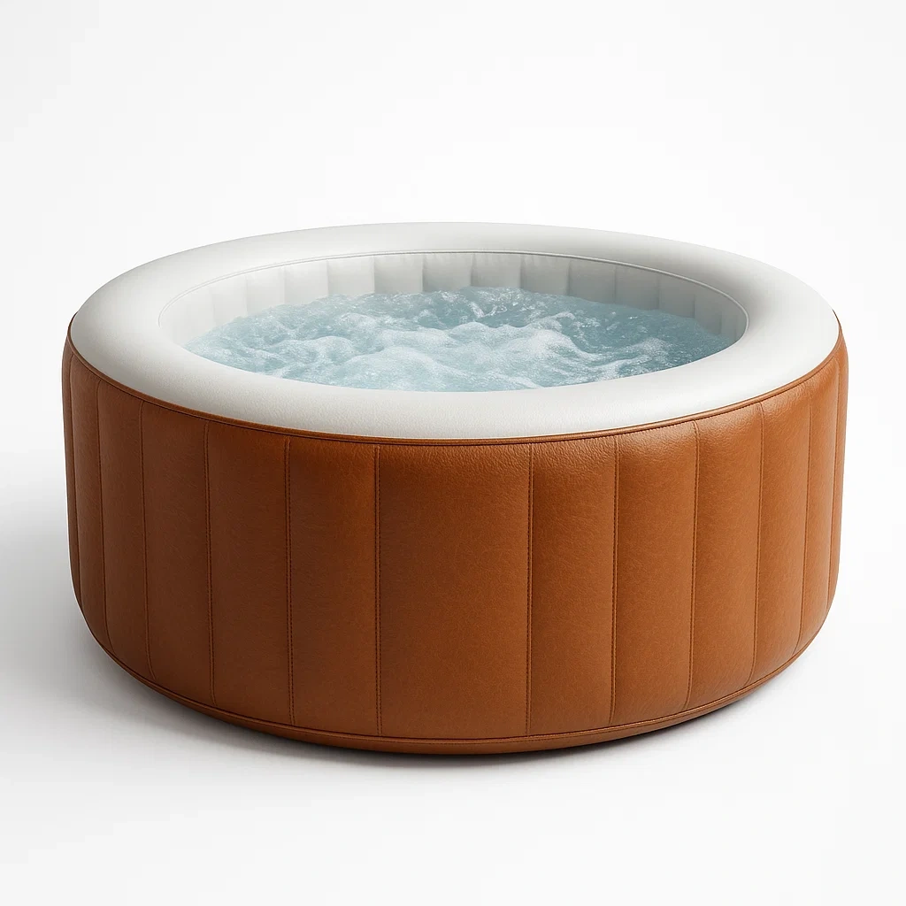 Spa gonflable 180x180x70 cm marron/blanc 4 personnes cmTyQbJ304LQ-Meuzen