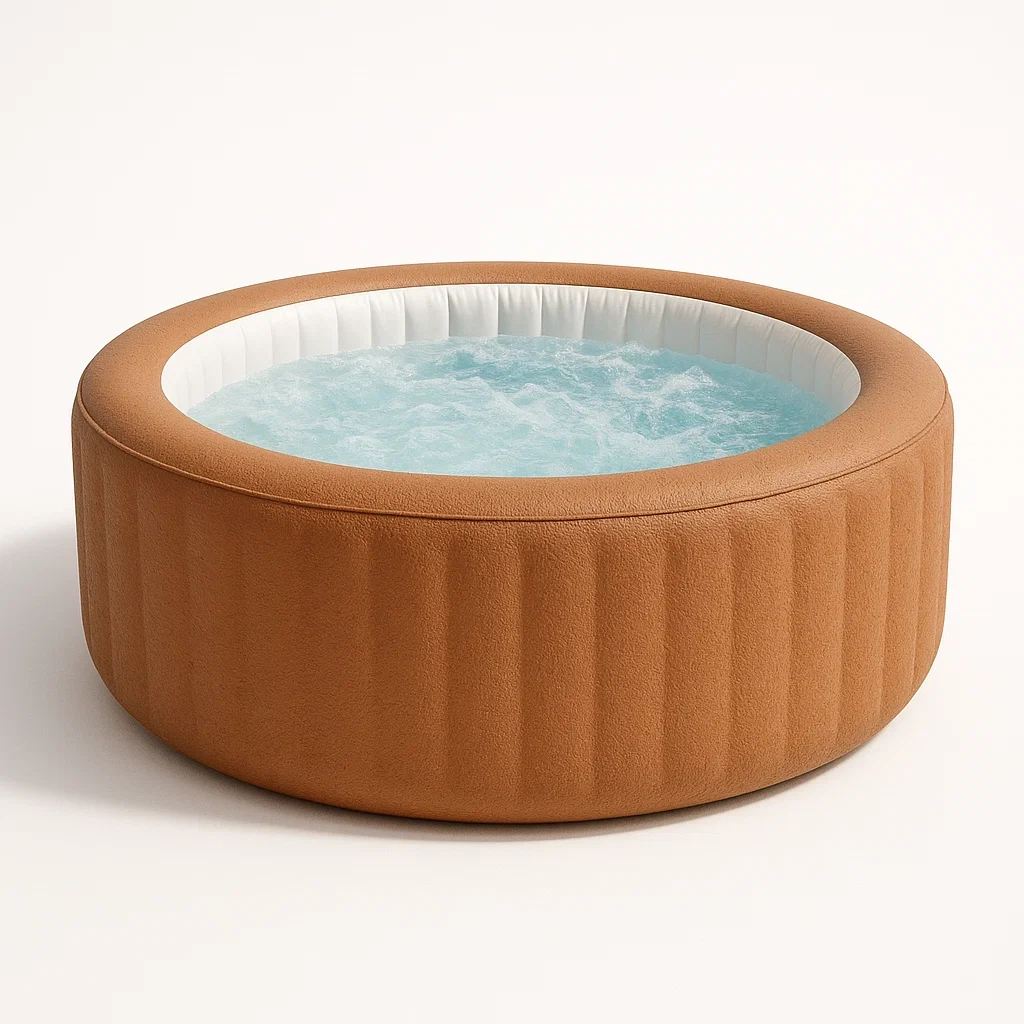 Spa gonflable 180x180x66 cm brun/blanc 4 personnes OMSMzQh321rK-Meuzen