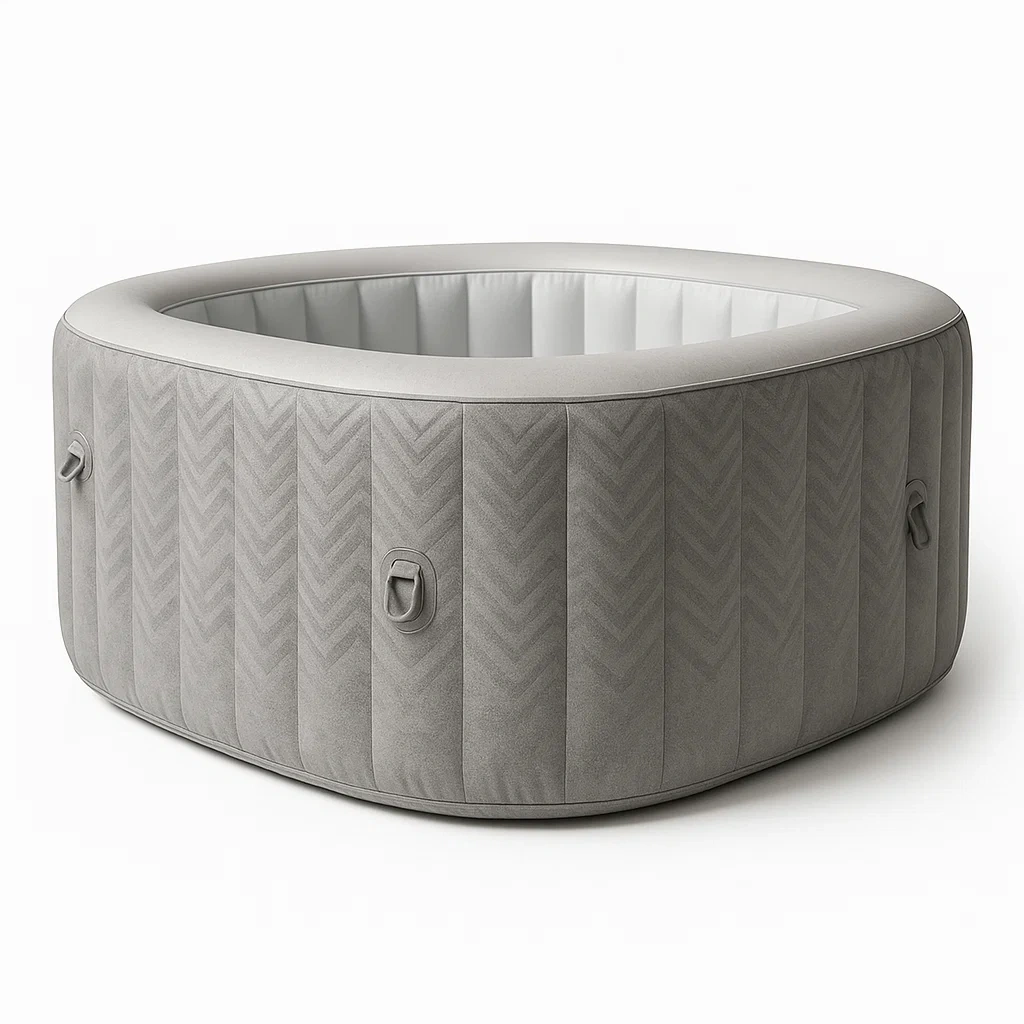 Spa gonflable 175x175x70 cm gris/blanc 4 personnes YzIsCGW322uP-Meuzen