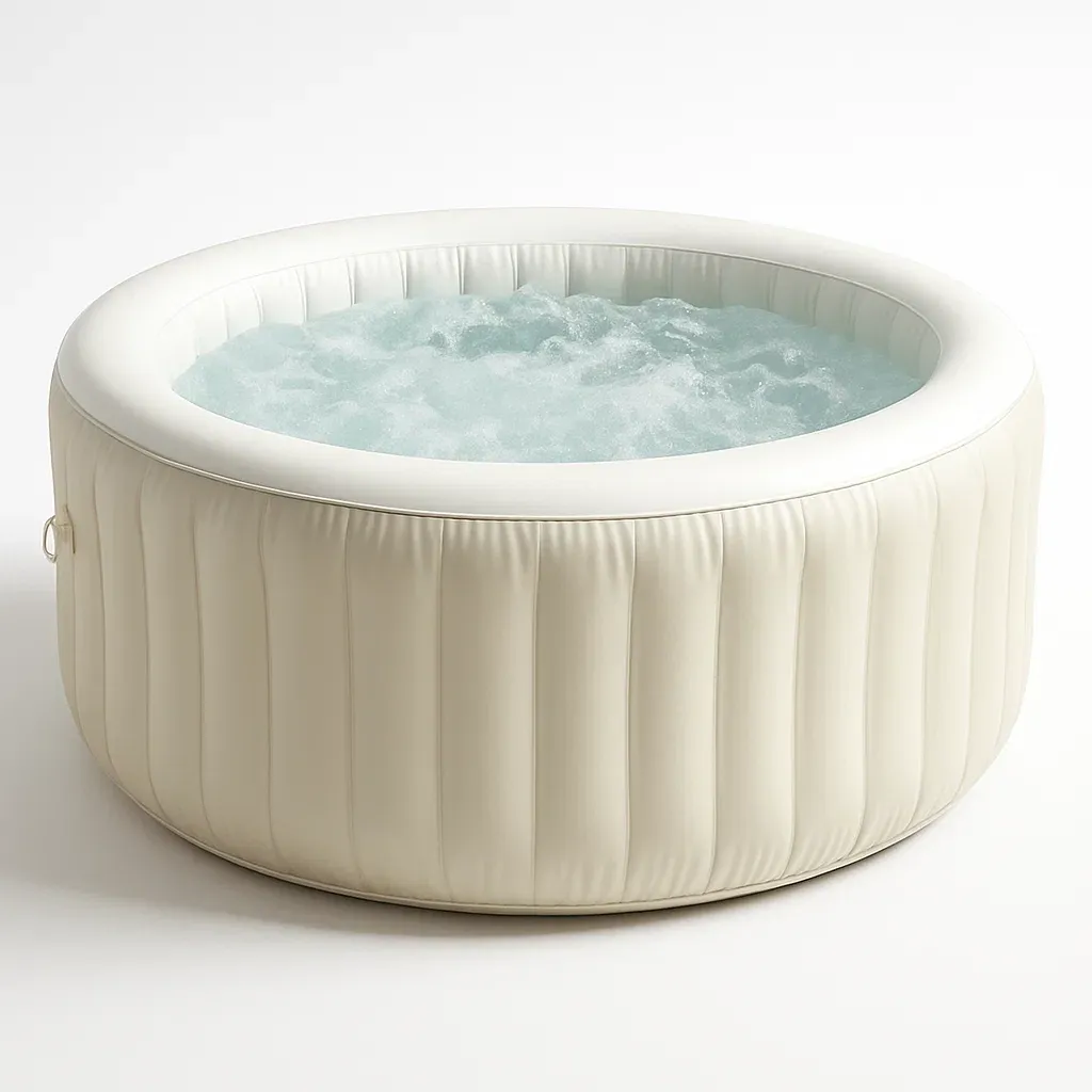 Spa gonflable 196x196x71 cm blanc pour 4 personnes ihluVRR326tj-Meuzen