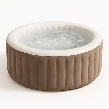 Spa gonflable 200x200x70 cm, beige/blanc, 4 personnes EeqtdLQ329Zc-Meuzen