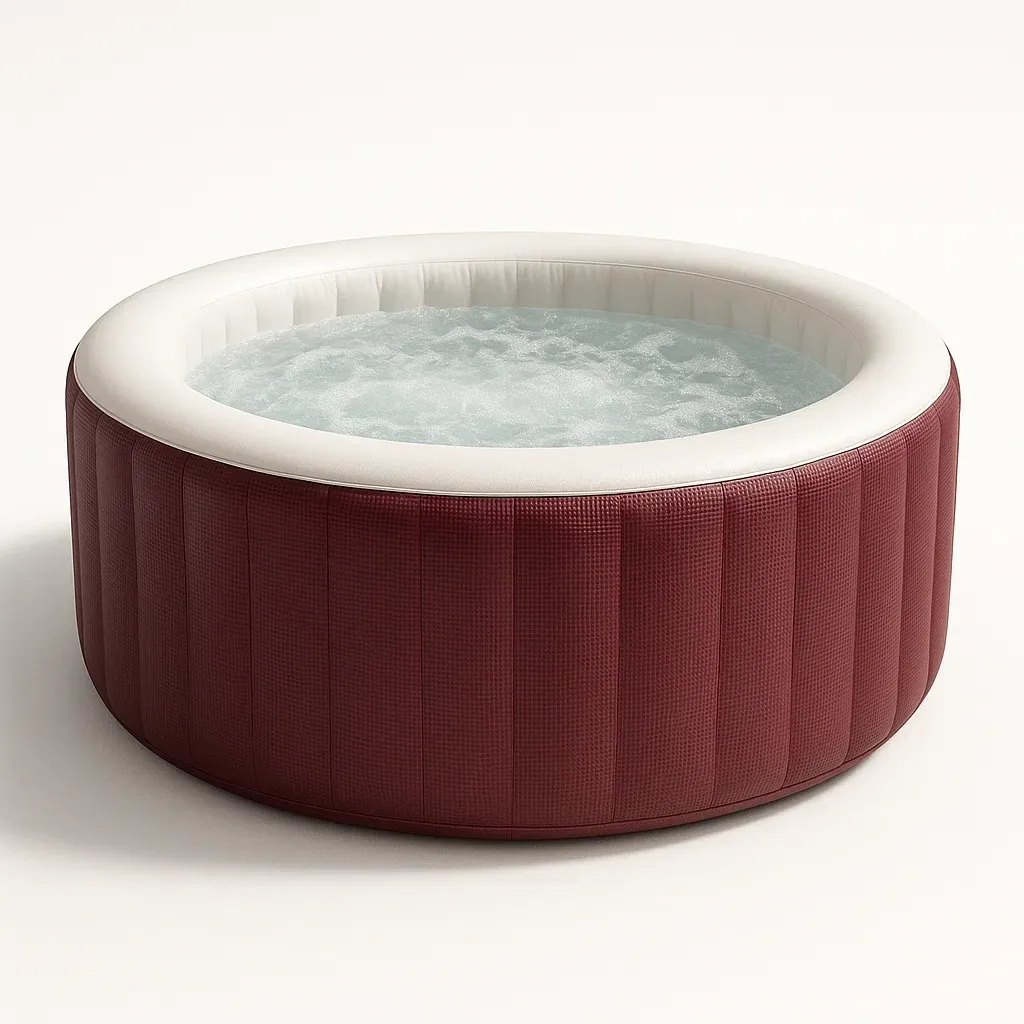 Spa gonflable 180x180x71 cm bordeaux/blanc, pour 4 personnes fVyxJSn330gZ-Meuzen