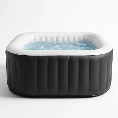 Spa gonflable 180x180x70 cm noir/blanc 4 personnes ubjCFLg334Fz-Meuzen