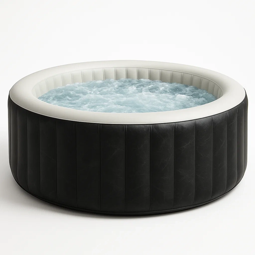 Spa gonflable 200x200x70 cm, noir/blanc, 4 personnes VUToYIQ335jC-Meuzen