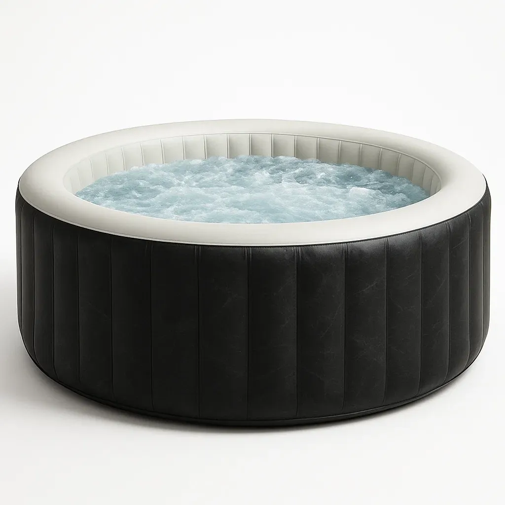Spa gonflable 200x200x70 cm, noir/blanc, 4 personnes VUToYIQ335jC-Meuzen