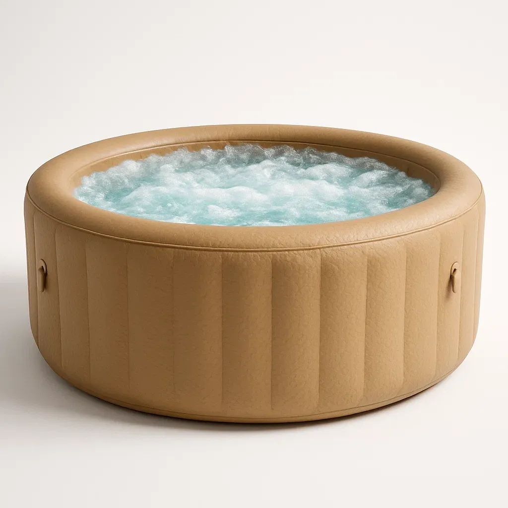 Spa gonflable 180x180x66 cm marron clair pour 4 personnes TbTjkzV344za-Meuzen