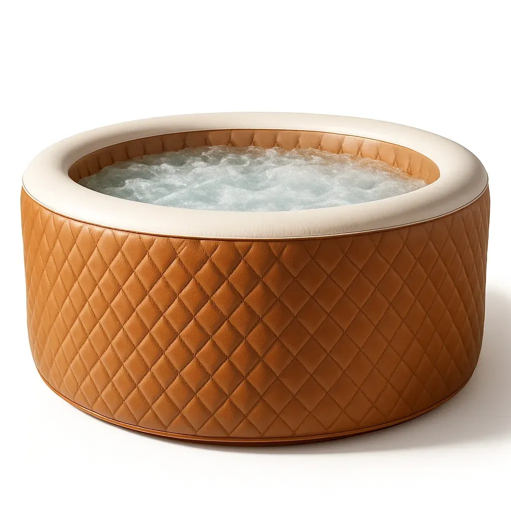 Spa gonflable 180x180x66 cm marron/beige 4 personnes oWvLHvJ345pH-Meuzen