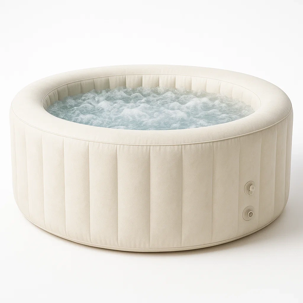 Spa gonflable 180x180x66 cm blanc cassé pour 4 personnes QGgmhWd350bZ-Meuzen