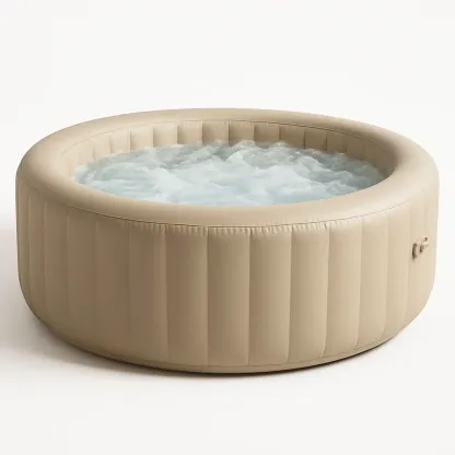Spa gonflable 180x180x66 cm beige pour 4 personnes KKFnFpG290sx-Meuzen