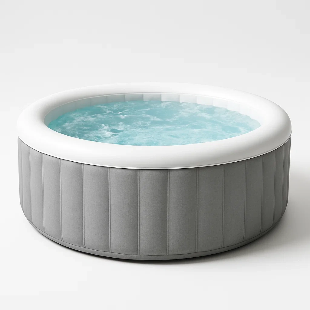 Spa gonflable 180x180x70 cm gris clair/blanc 4 personnes utXfczk291xU-Meuzen