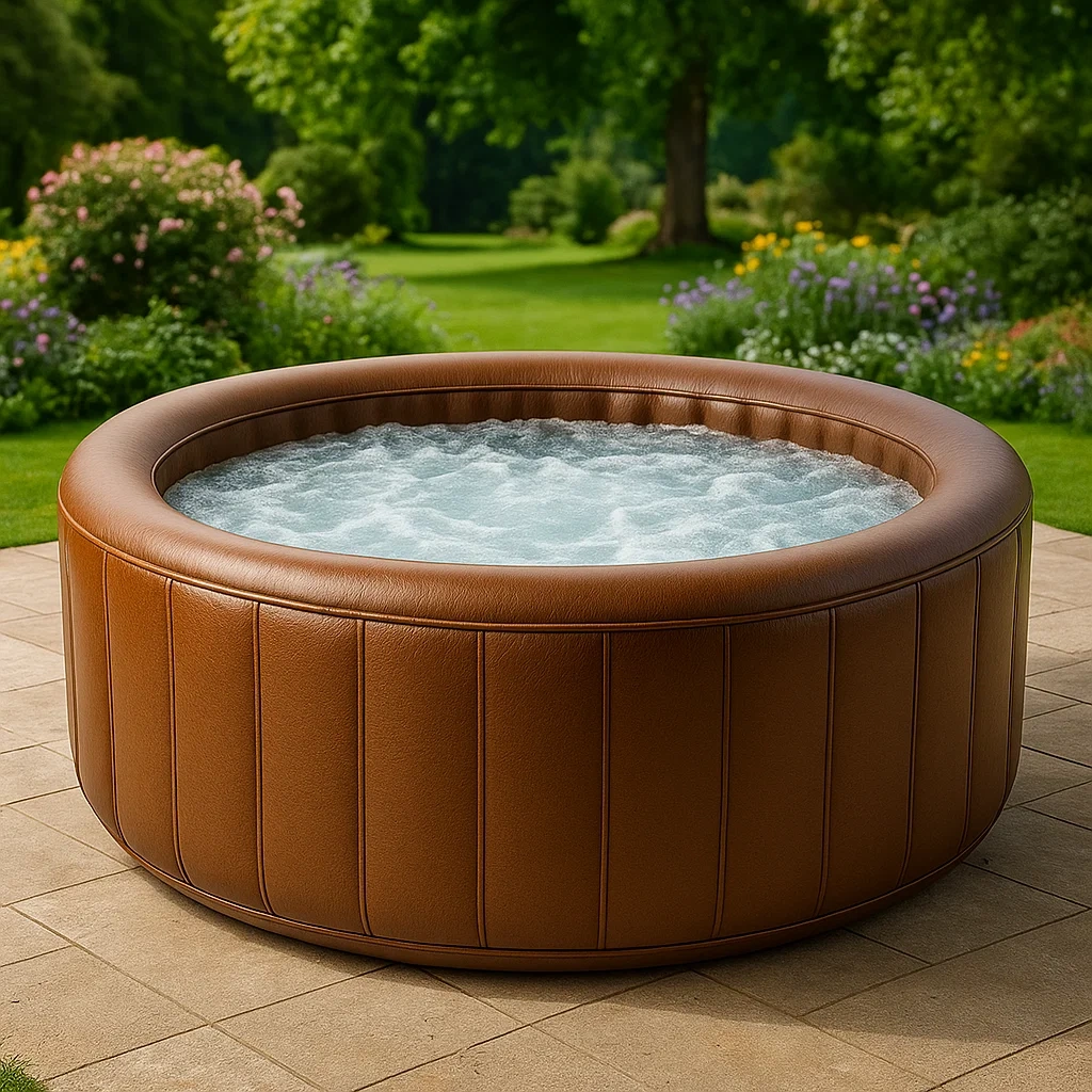 Spa gonflable 200x200x70 cm, marron, 4 personnes jzwOXkJ299pR-Meuzen