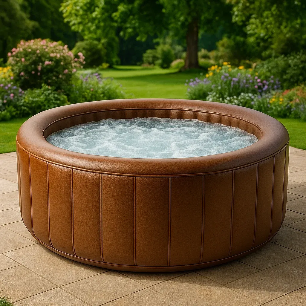 Spa gonflable 200x200x70 cm, marron, 4 personnes jzwOXkJ299pR-Meuzen