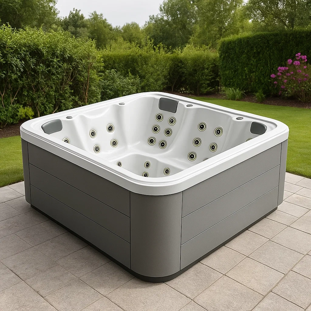 Spa rigide 215x215x90 cm gris/blanc pour 5 personnes ytLdXvX391wM-Meuzen