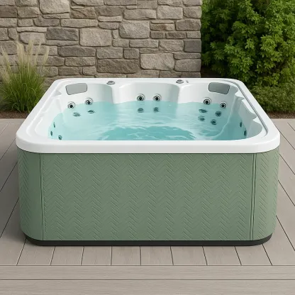 Spa rigide 215x180x80 cm vert/blanc 4 personnes WUULKkU393vR-Meuzen