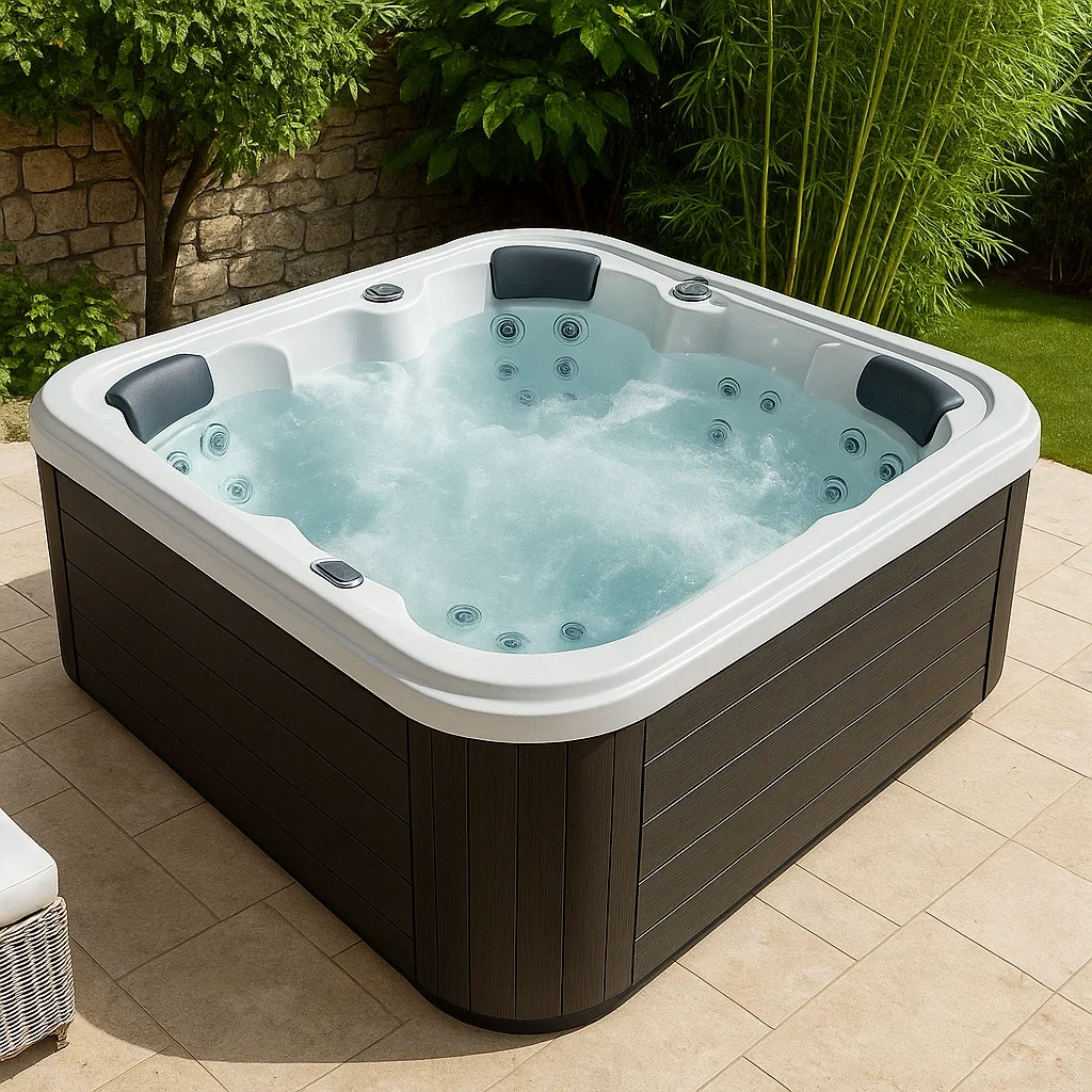 Spa rigide 210x210x85 cm charbon/blanc pour 3 personnes dBzWQOX395Mj-Meuzen