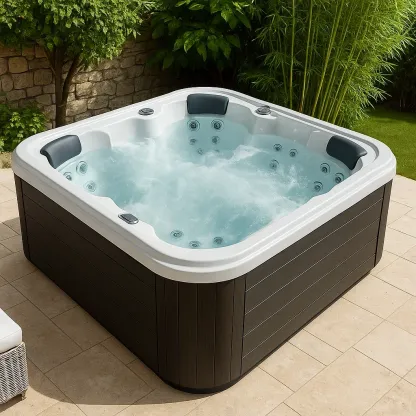 Spa rigide 210x210x85 cm charbon/blanc pour 3 personnes dBzWQOX395Mj-Meuzen