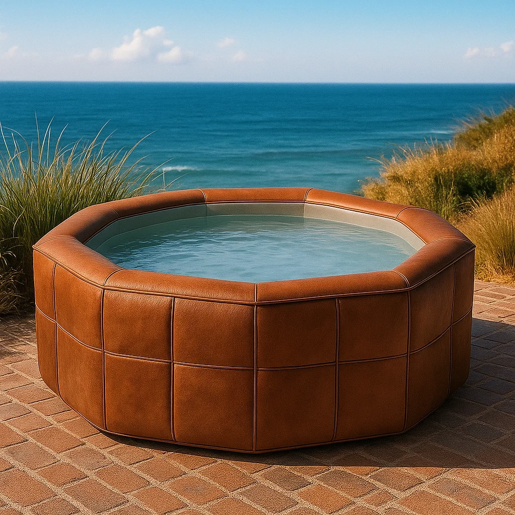 Spa rigide 210x210x70 cm brun/gris 4 personnes DNuzxnf404ht-Meuzen