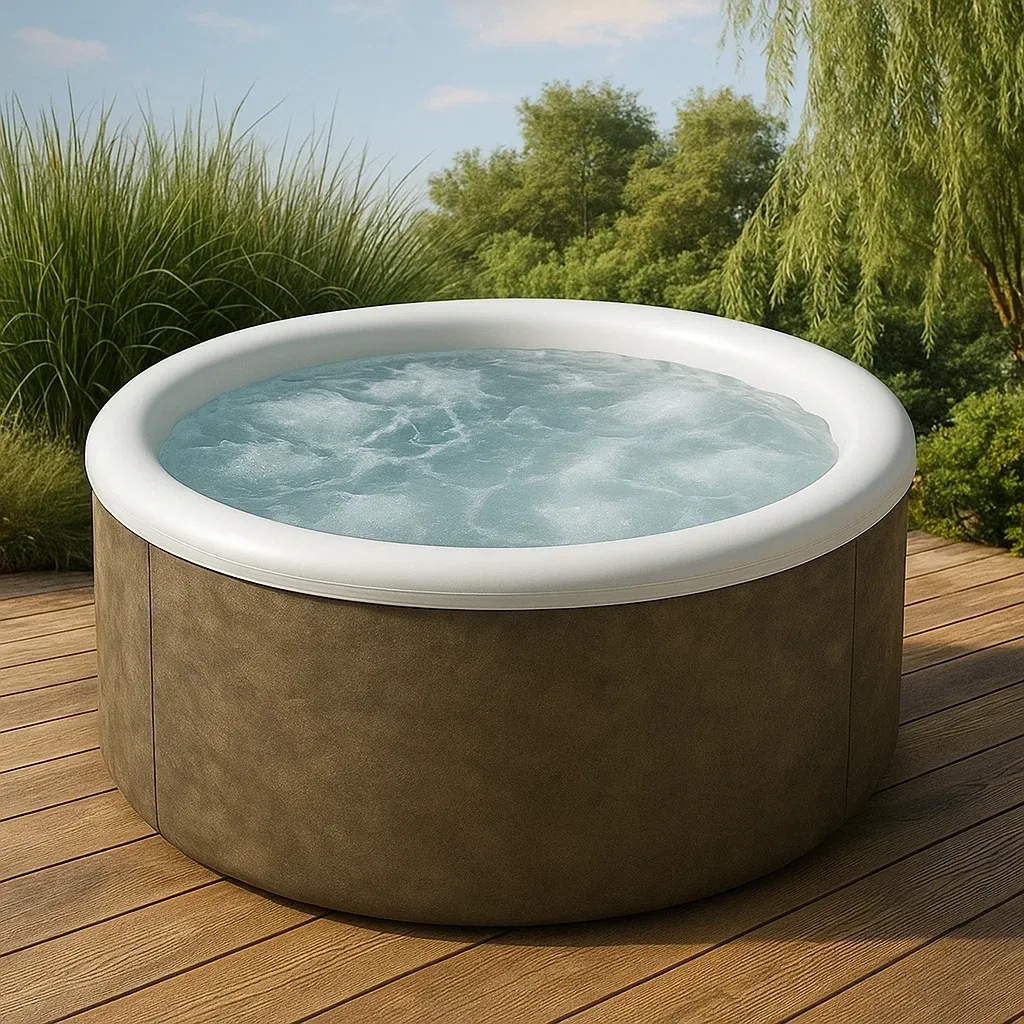 Spa rigide 180x80 cm marron/blanc 4 personnes XhDSlpK406SM-Meuzen