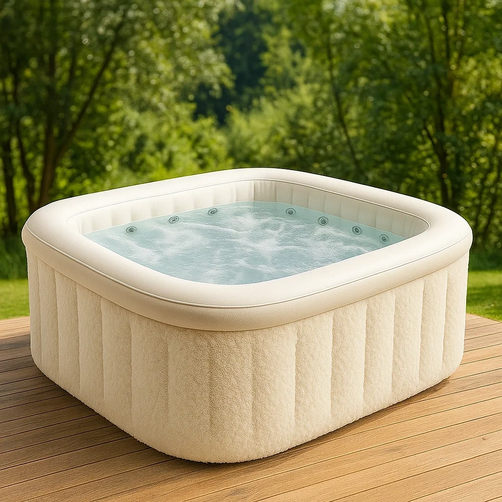 Spa rigide 185x185x75 cm blanc cassé 4 personnes AMnjdWv411FR-Meuzen