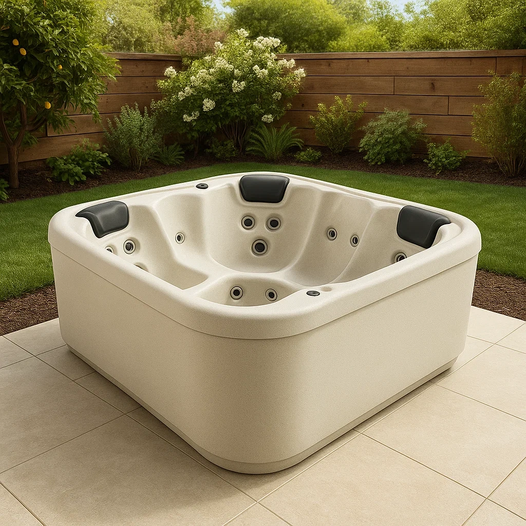 Spa rigide 190x190x82 cm blanc/noir 3 personnes kLFdBzX418Bq-Meuzen