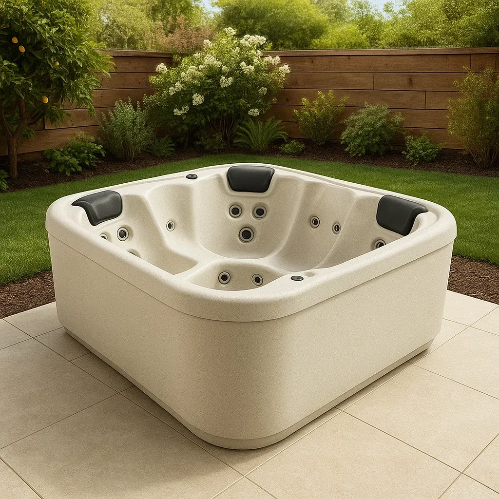 Spa rigide 190x190x82 cm blanc/noir 3 personnes kLFdBzX418Bq-Meuzen