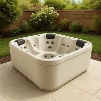 Spa rigide 190x190x82 cm blanc/noir 3 personnes kLFdBzX418Bq-Meuzen