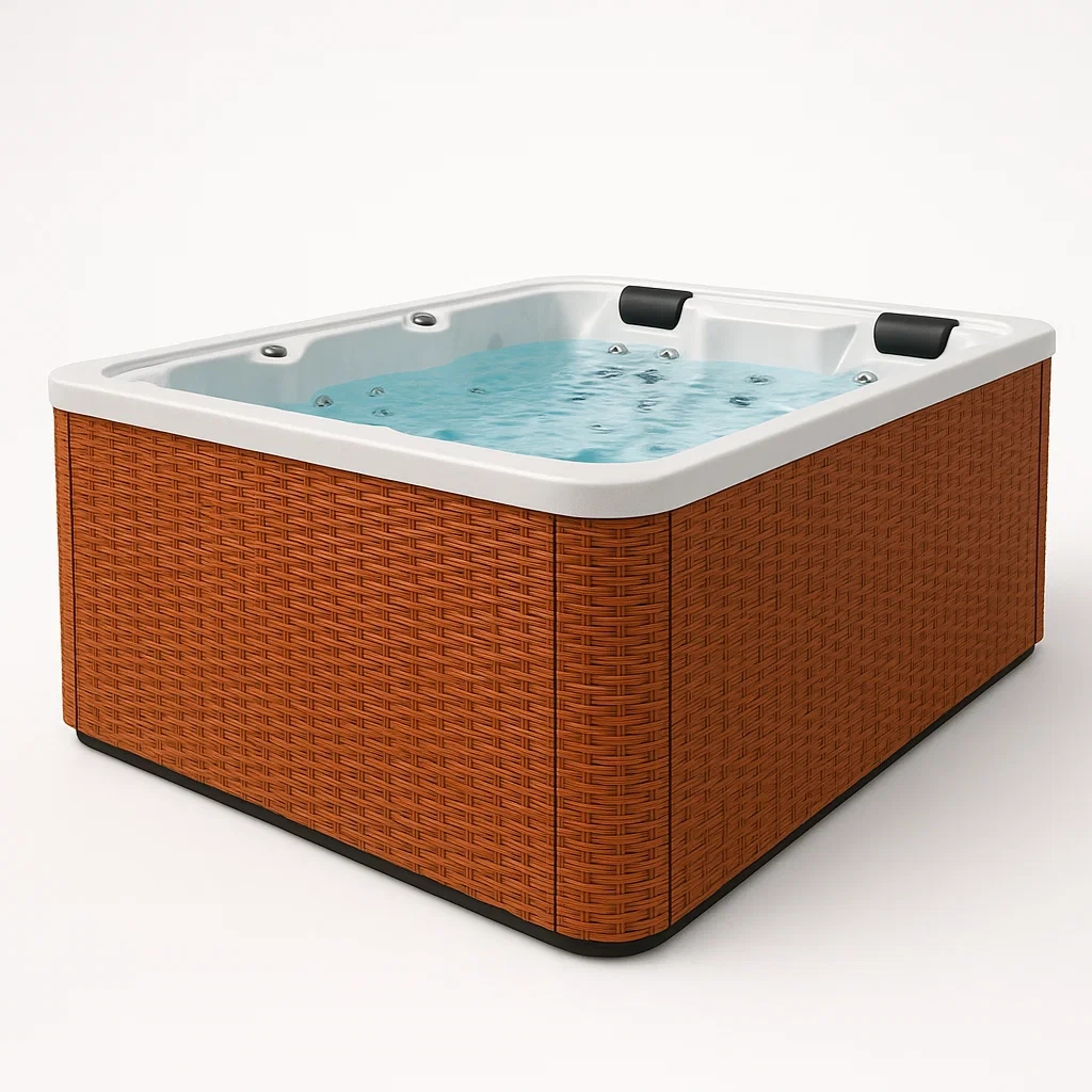 Spa rigide 190x140x78 cm brun/blanc pour 2 personnes SzOmmFK374Dd-Meuzen