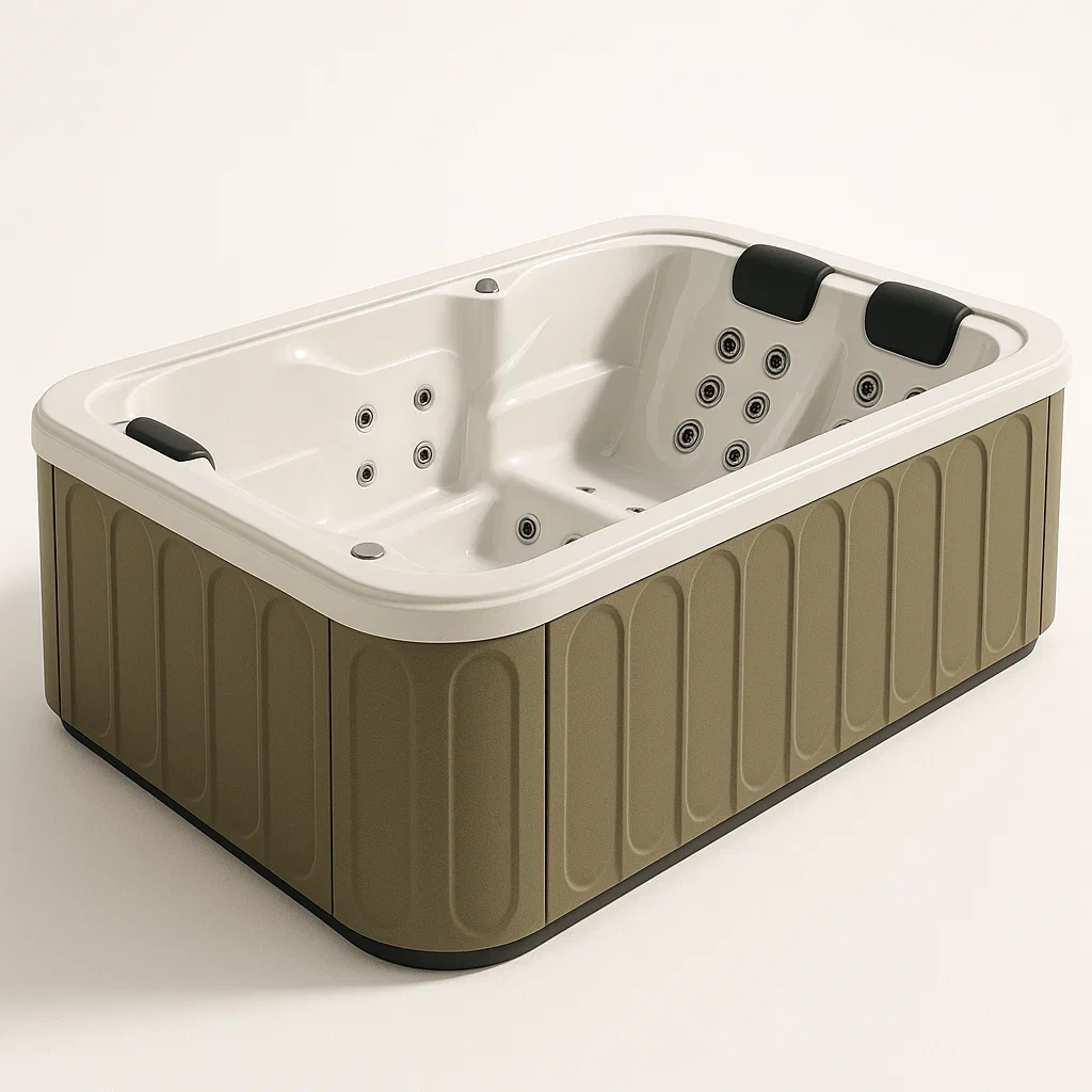 Spa rigide 200x200x80 cm, beige/blanc, 3 personnes mgAOHLC377ym-Meuzen