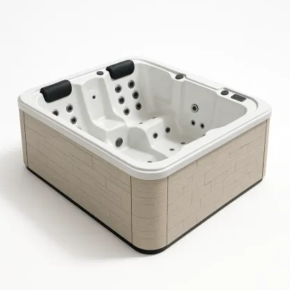 Spa rigide 210x210x95 cm blanc/beige 2 personnes puaPXdz382dG-Meuzen