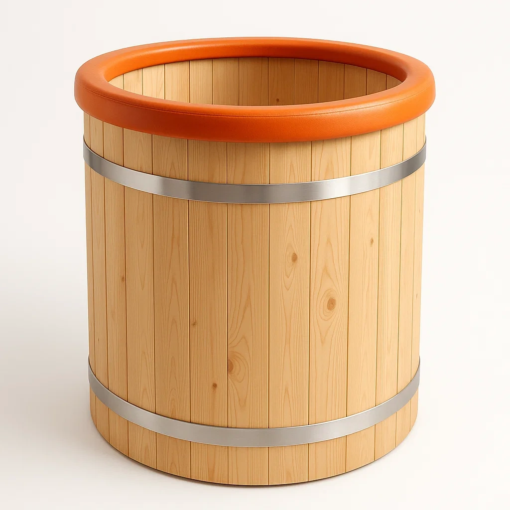 Spa rigide 80x80x120 cm, bois/orange, 1 personne POakQGp383Ws-Meuzen