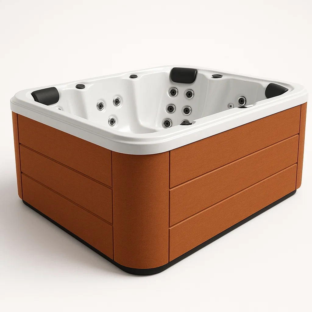 Spa rigide 200x200x75 cm, orange/blanc, 3 personnes BsVGKxC384AL-Meuzen