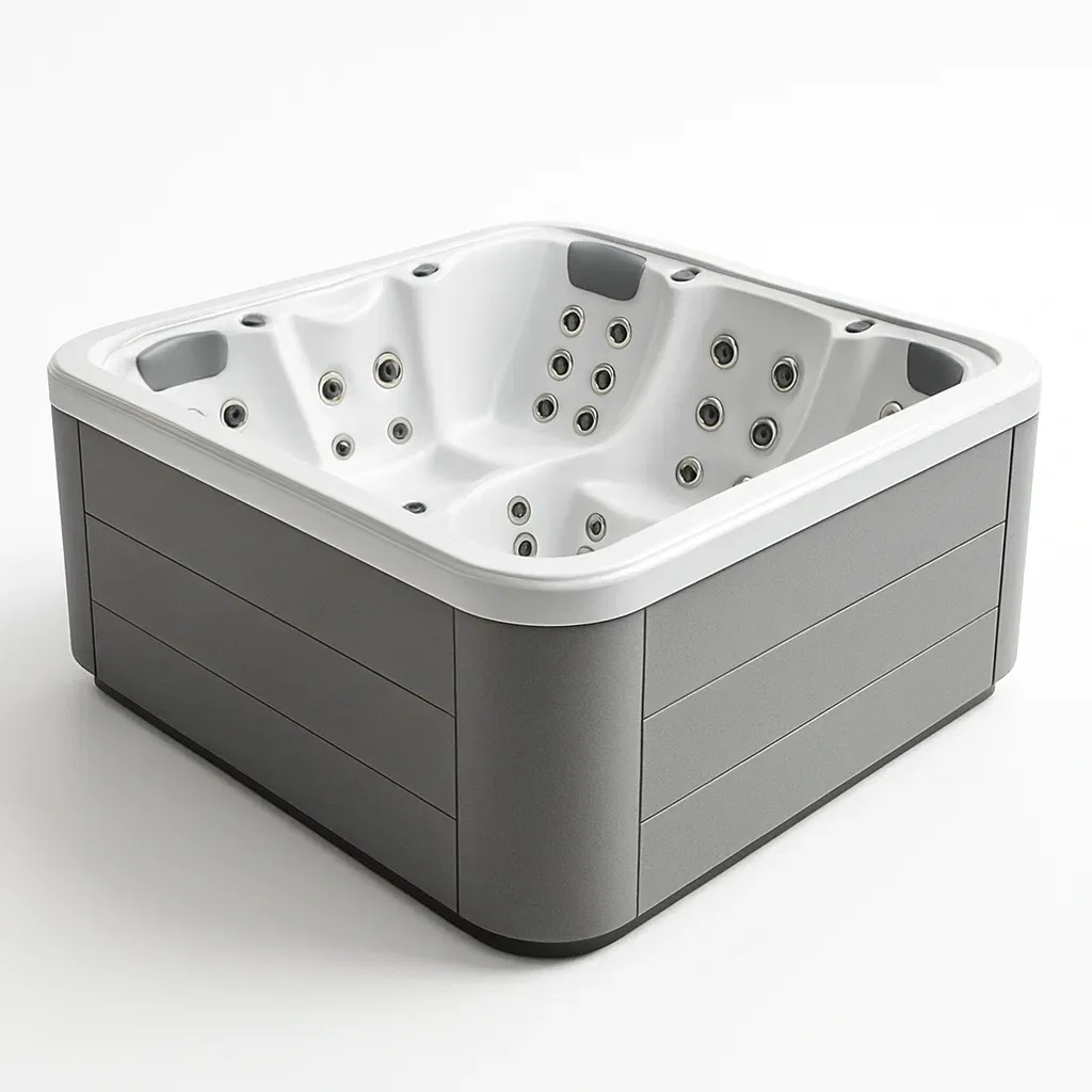 Spa rigide 215x215x90 cm gris/blanc pour 5 personnes ytLdXvX391wM-Meuzen