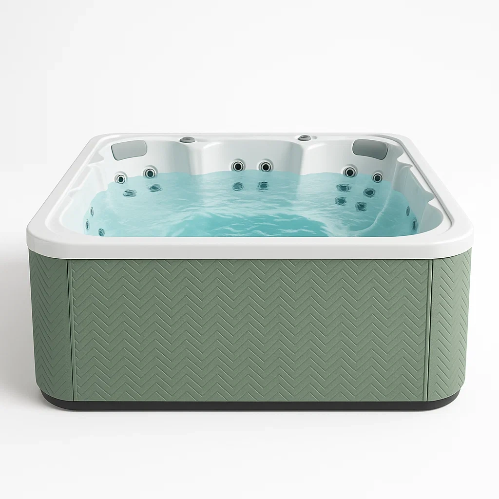 Spa rigide 215x180x80 cm vert/blanc 4 personnes WUULKkU393vR-Meuzen