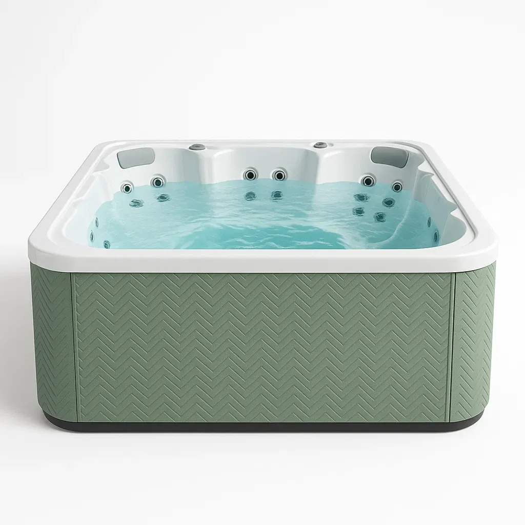 Spa rigide 215x180x80 cm vert/blanc 4 personnes WUULKkU393vR-Meuzen