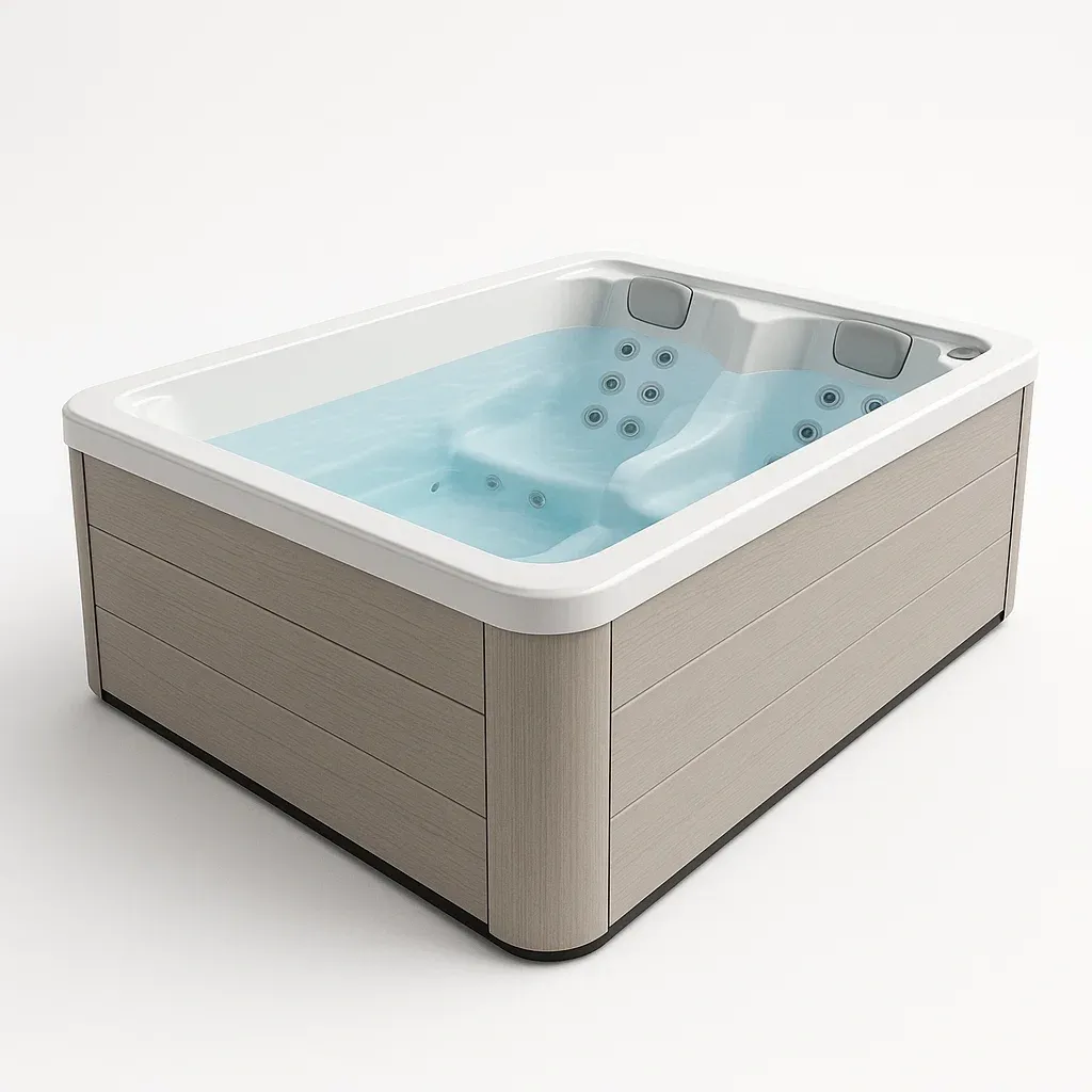 Spa rigide 210x145x85 cm blanc/beige 2 personnes ouqWPle394Hm-Meuzen