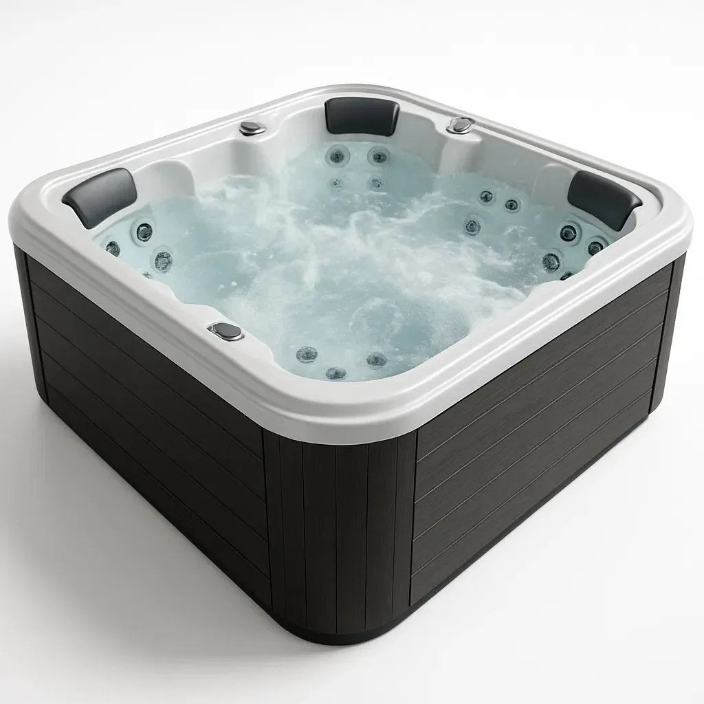 Spa rigide 210x210x85 cm charbon/blanc pour 3 personnes dBzWQOX395Mj-Meuzen